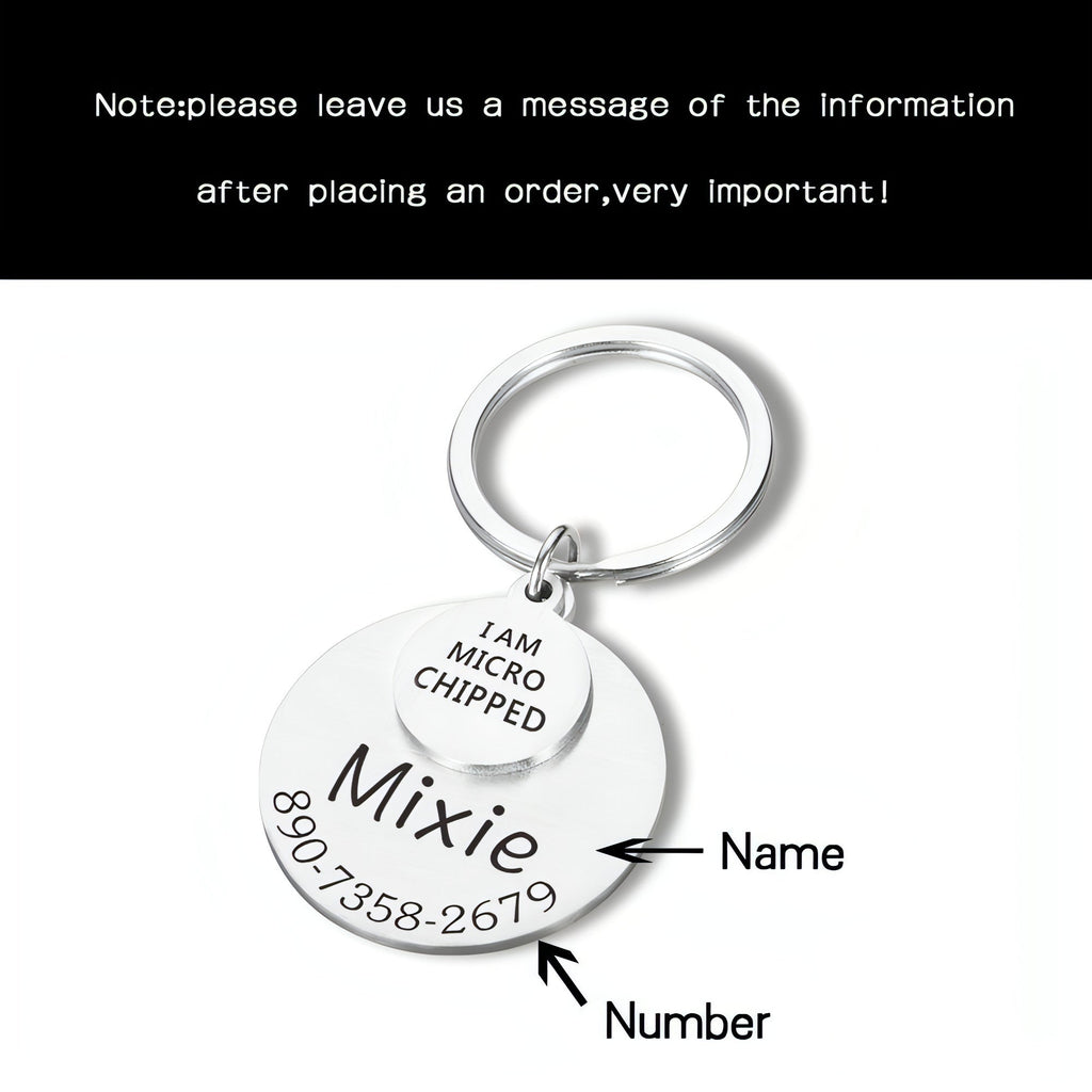 Personalized Pet ID Tag â€?Safe & Stylish for Dogs & Cats