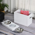PawHut Large Elevated Pet Feeder with Storage Dog Pet Diner Function 2