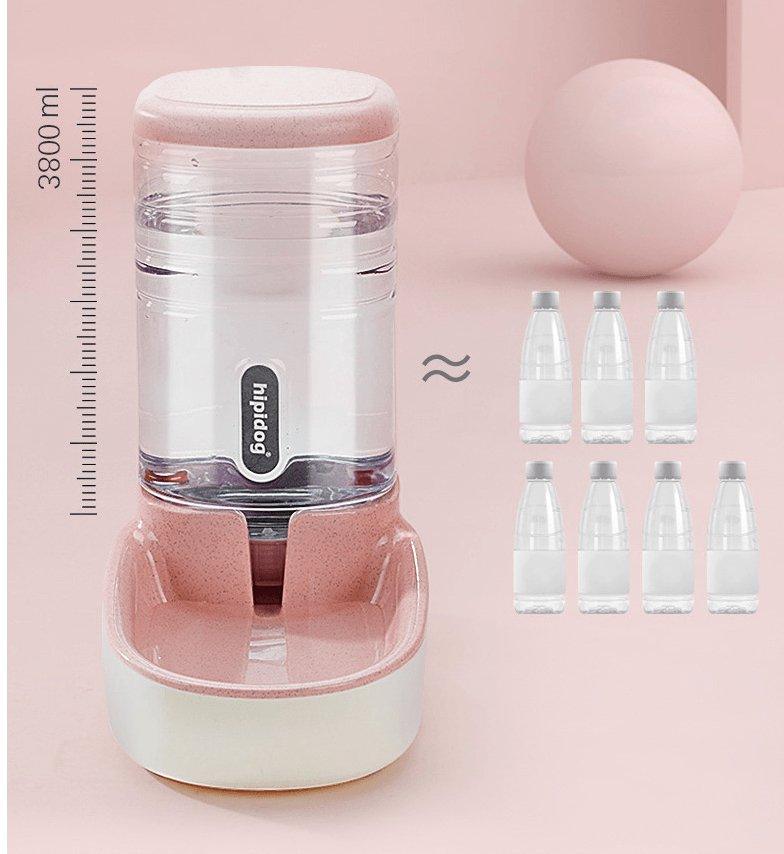 Automatic Pet Feeder And Drinking Fountain Combo